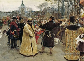 llya Repin œuvres - arrivée tsars piotr et ioann 1900 Ilya Repin